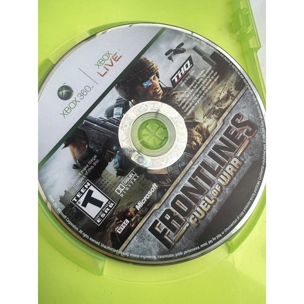 Frontlines Fuel of War - Microsoft Xbox 360 CIB tested working